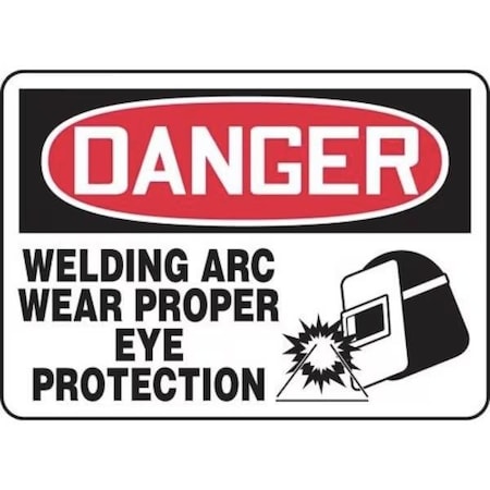 Accuform OSHA DANGER Safety Sign WELDING ARC MWLD115XT MWLD115XT